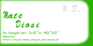 mate diosi business card